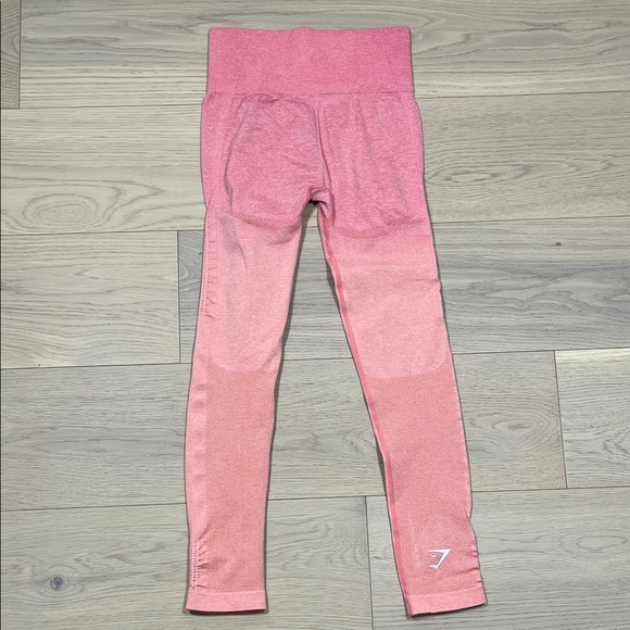 Gymshark Seamless Leggings Women's Size Small Ombre Pink /Orange - Picture 6 of 10